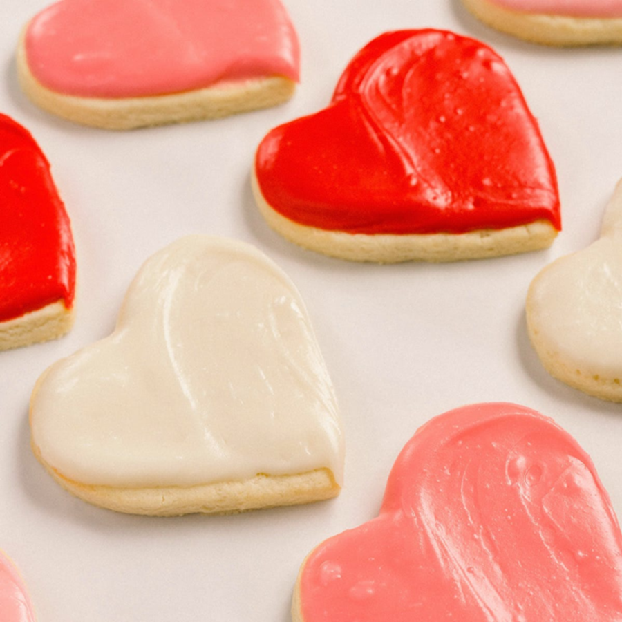 Valentine’s Day Sugar Cookie Hearts